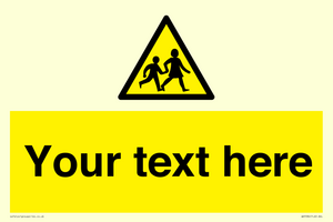 Custom Warning children Sign